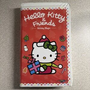 Hello Kitty & Friends Holiday Magic Santa Christmas Keroppi VHS Tape 2004 Rare